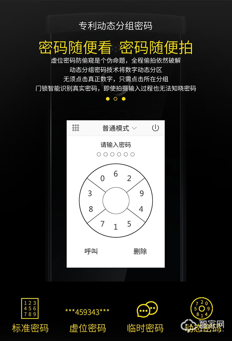 手机app远程密码锁 半导体指纹头 防盗门指纹锁